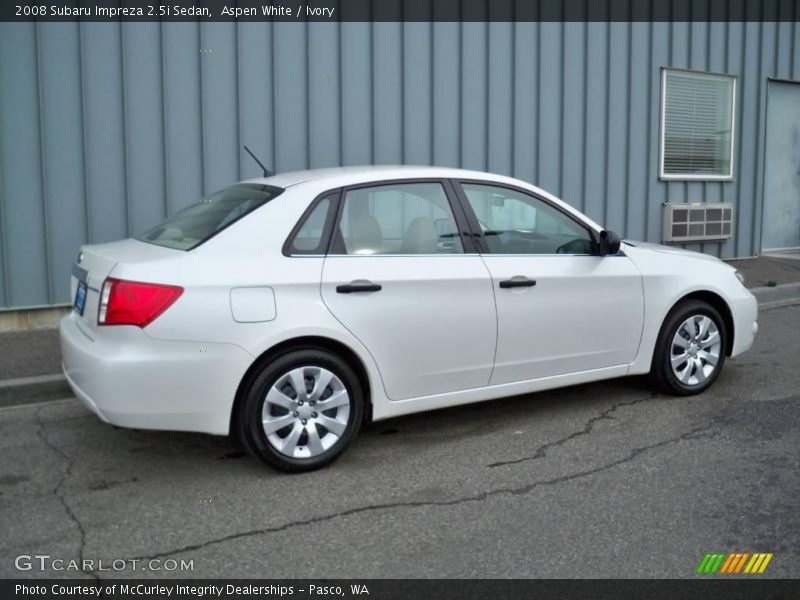 Aspen White / Ivory 2008 Subaru Impreza 2.5i Sedan