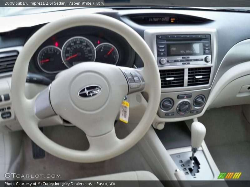 Aspen White / Ivory 2008 Subaru Impreza 2.5i Sedan
