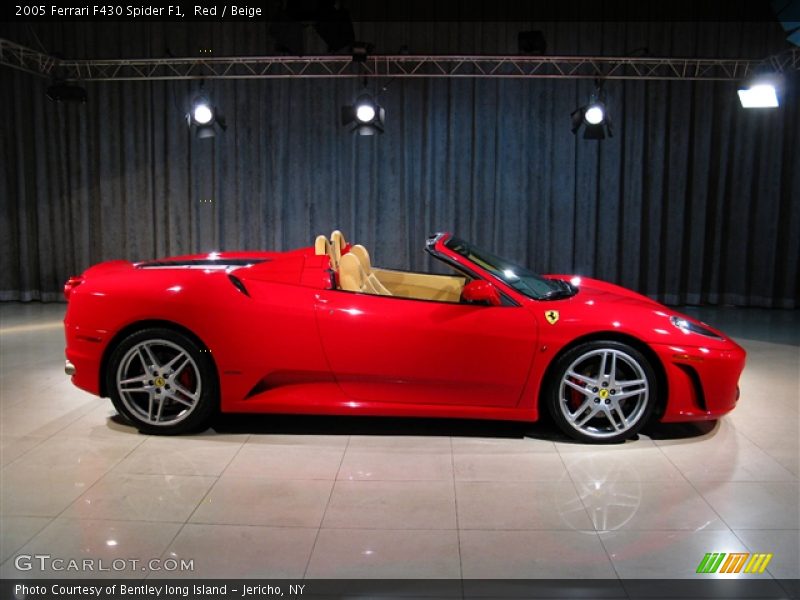Red / Beige 2005 Ferrari F430 Spider F1