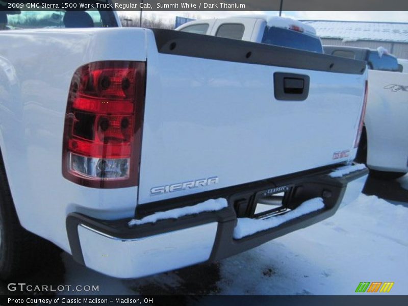 Summit White / Dark Titanium 2009 GMC Sierra 1500 Work Truck Regular Cab