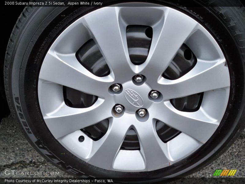 Aspen White / Ivory 2008 Subaru Impreza 2.5i Sedan