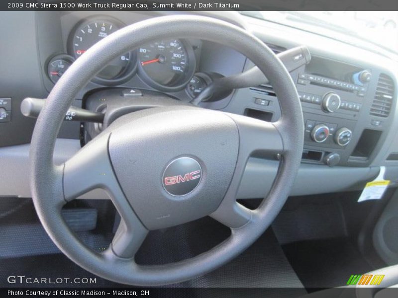 Summit White / Dark Titanium 2009 GMC Sierra 1500 Work Truck Regular Cab