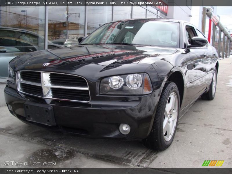 Brilliant Black Crystal Pearl / Dark Slate Gray/Light Slate Gray 2007 Dodge Charger R/T AWD