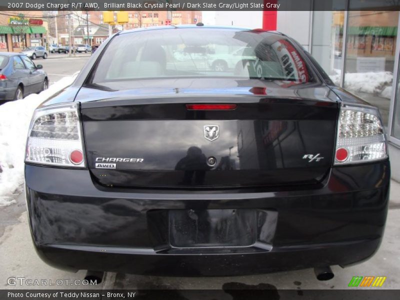 Brilliant Black Crystal Pearl / Dark Slate Gray/Light Slate Gray 2007 Dodge Charger R/T AWD