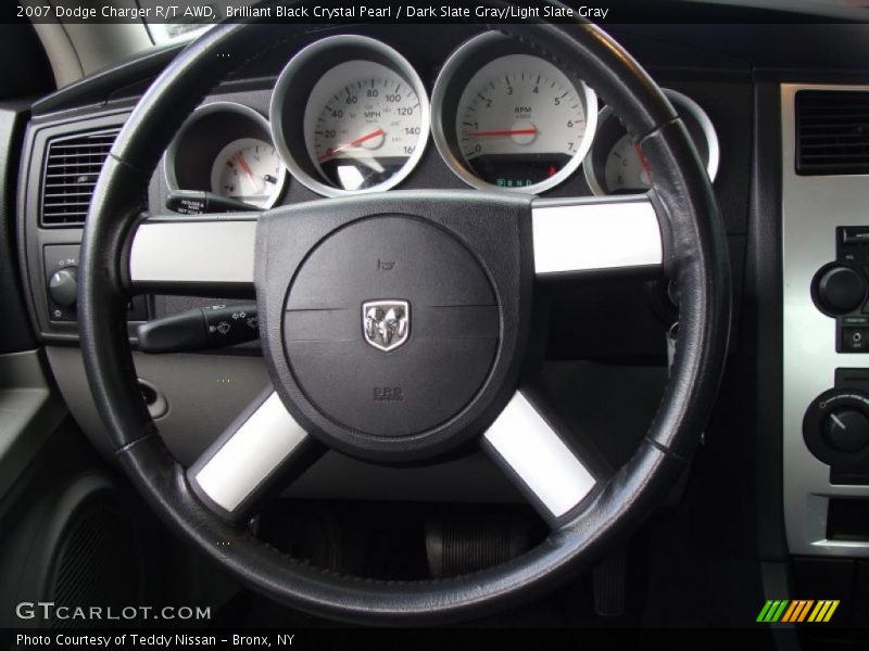 Brilliant Black Crystal Pearl / Dark Slate Gray/Light Slate Gray 2007 Dodge Charger R/T AWD