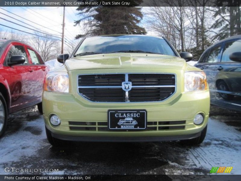 Optic Green Metallic / Dark Slate Gray 2010 Dodge Caliber Mainstreet
