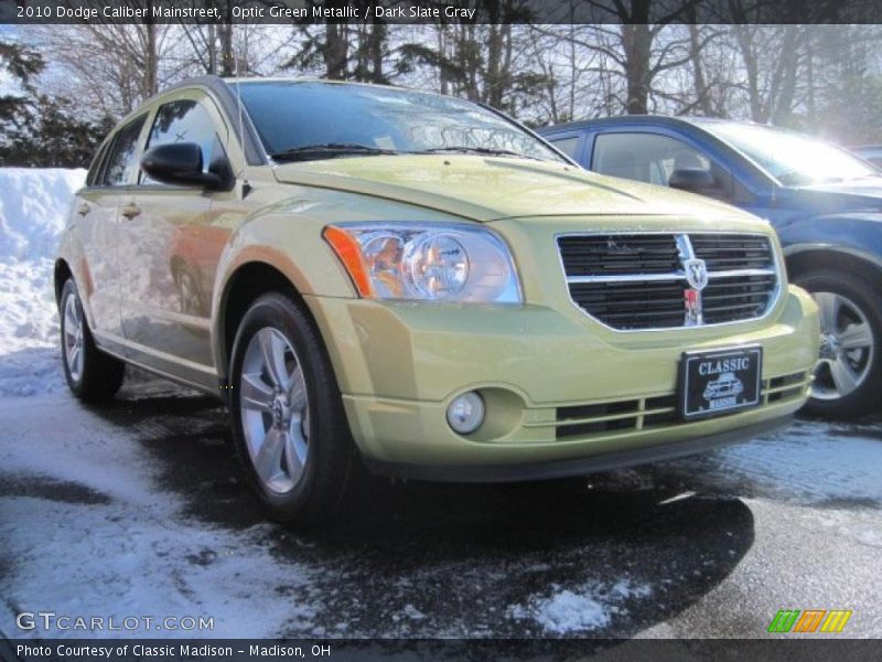 Optic Green Metallic / Dark Slate Gray 2010 Dodge Caliber Mainstreet