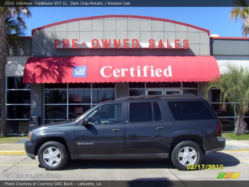Dark Gray Metallic / Medium Oak 2003 Chevrolet TrailBlazer EXT LS
