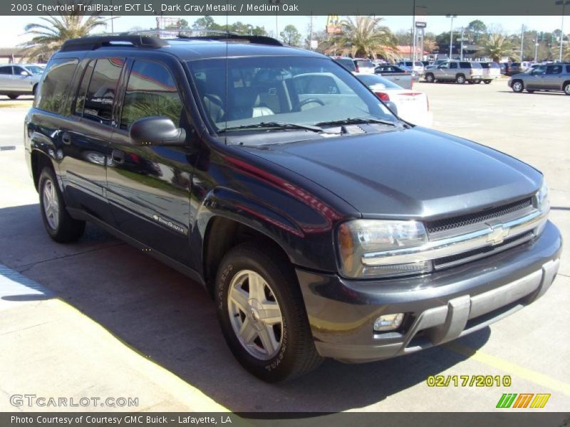 Dark Gray Metallic / Medium Oak 2003 Chevrolet TrailBlazer EXT LS