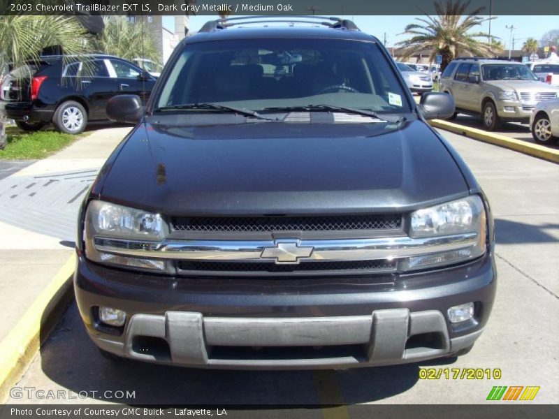 Dark Gray Metallic / Medium Oak 2003 Chevrolet TrailBlazer EXT LS