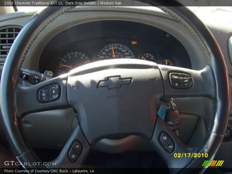 Dark Gray Metallic / Medium Oak 2003 Chevrolet TrailBlazer EXT LS