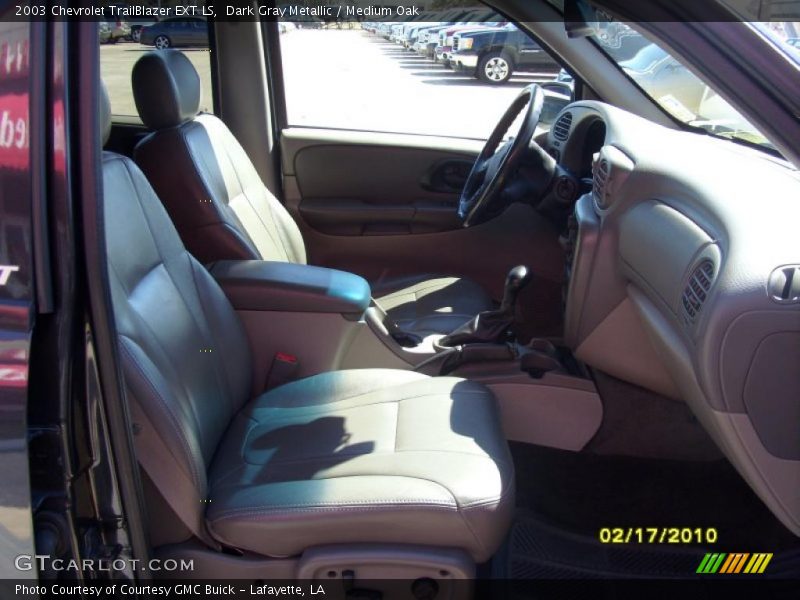 Dark Gray Metallic / Medium Oak 2003 Chevrolet TrailBlazer EXT LS