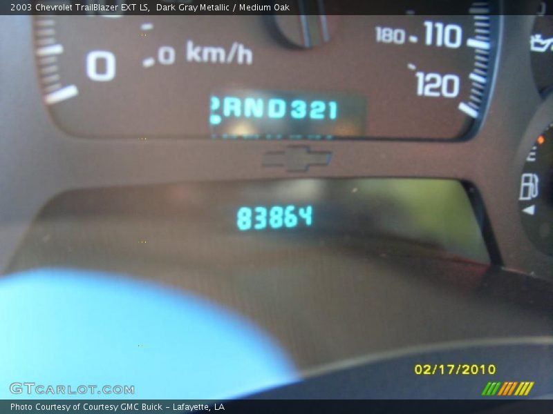 Dark Gray Metallic / Medium Oak 2003 Chevrolet TrailBlazer EXT LS