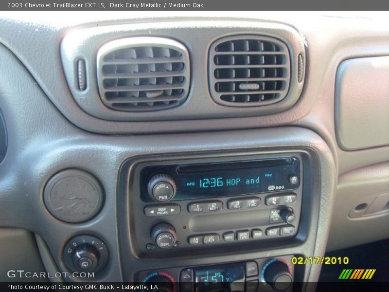 Dark Gray Metallic / Medium Oak 2003 Chevrolet TrailBlazer EXT LS
