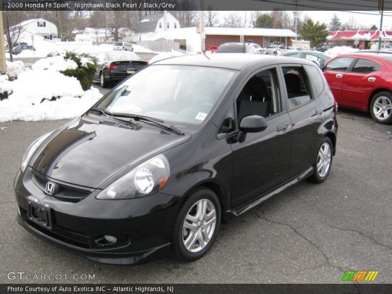 Nighthawk Black Pearl / Black/Grey 2008 Honda Fit Sport