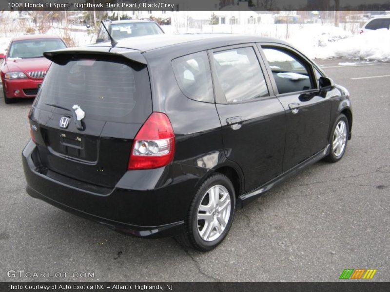 Nighthawk Black Pearl / Black/Grey 2008 Honda Fit Sport