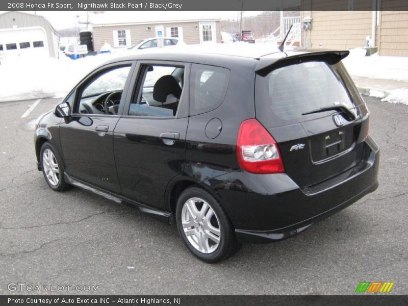 Nighthawk Black Pearl / Black/Grey 2008 Honda Fit Sport