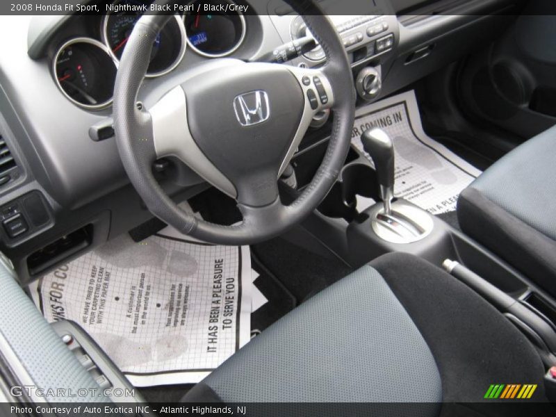 Nighthawk Black Pearl / Black/Grey 2008 Honda Fit Sport