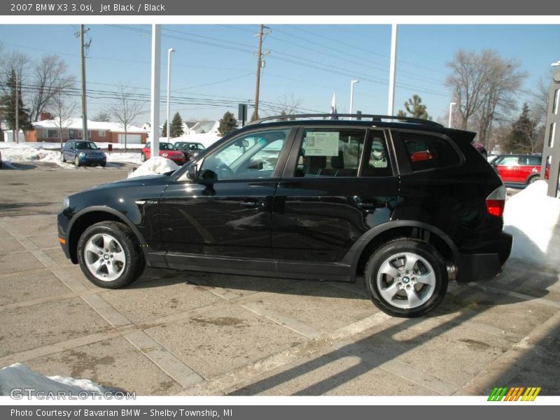 Jet Black / Black 2007 BMW X3 3.0si