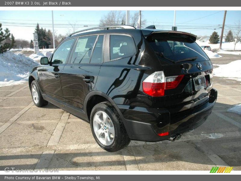 Jet Black / Black 2007 BMW X3 3.0si