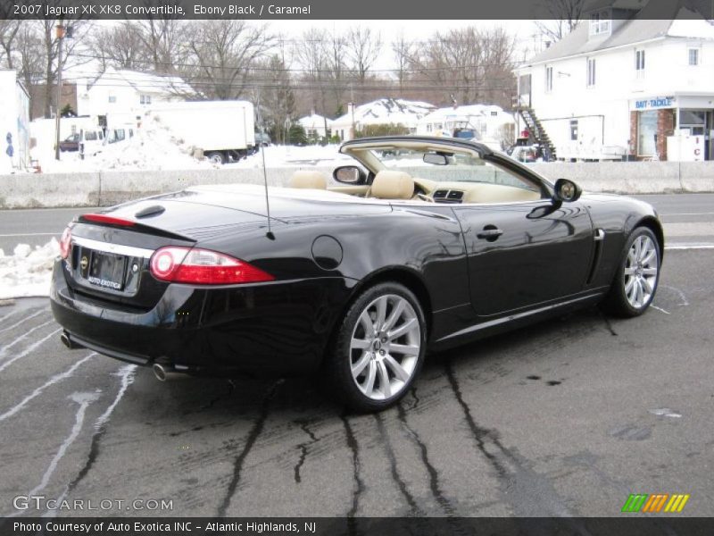 Ebony Black / Caramel 2007 Jaguar XK XK8 Convertible