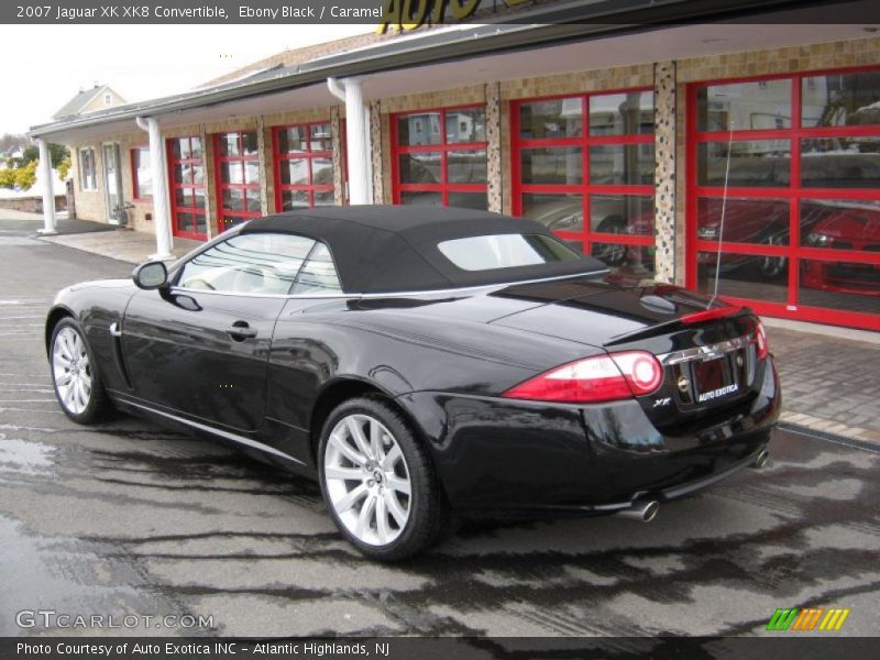 Ebony Black / Caramel 2007 Jaguar XK XK8 Convertible