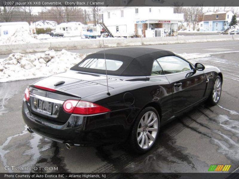 Ebony Black / Caramel 2007 Jaguar XK XK8 Convertible
