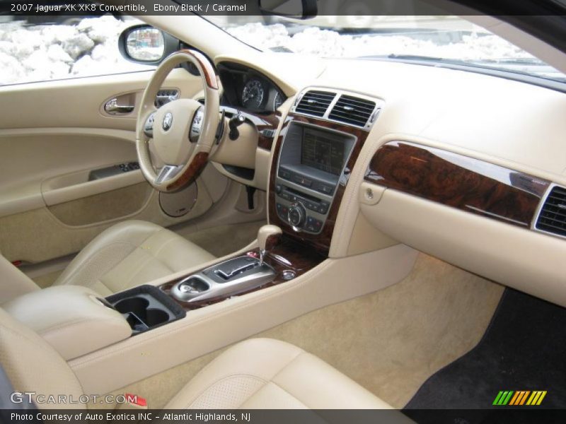Ebony Black / Caramel 2007 Jaguar XK XK8 Convertible