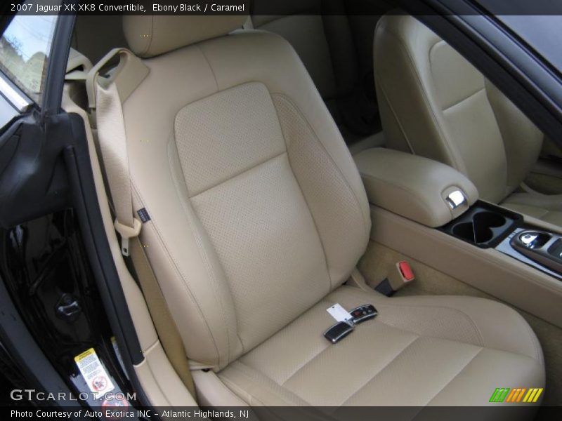 Ebony Black / Caramel 2007 Jaguar XK XK8 Convertible