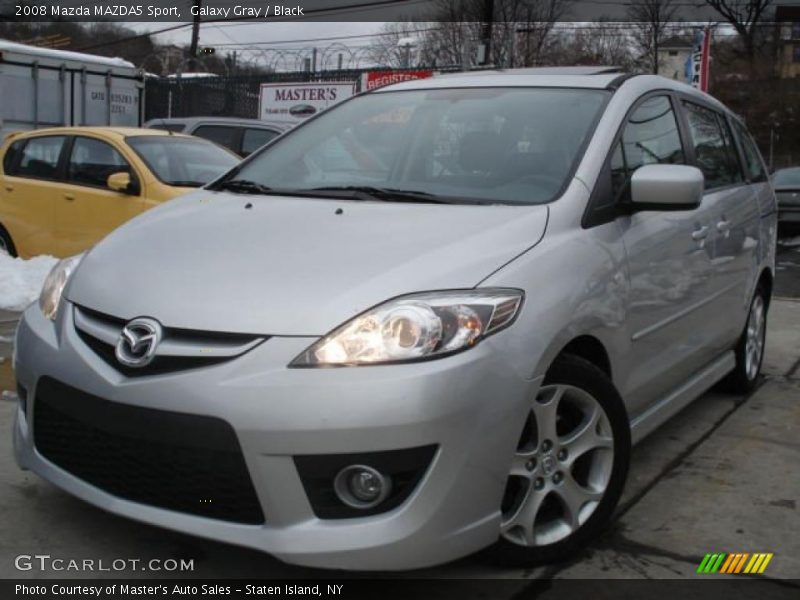 Galaxy Gray / Black 2008 Mazda MAZDA5 Sport