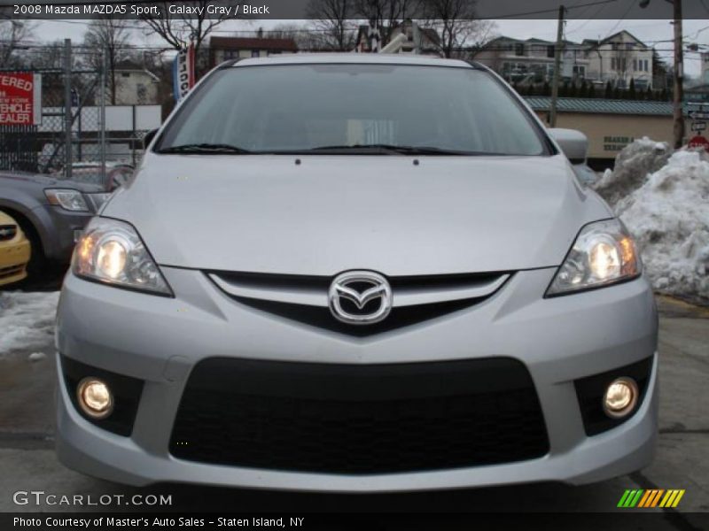 Galaxy Gray / Black 2008 Mazda MAZDA5 Sport
