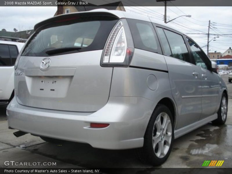 Galaxy Gray / Black 2008 Mazda MAZDA5 Sport