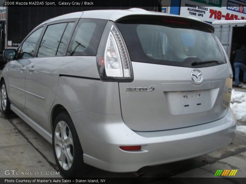 Galaxy Gray / Black 2008 Mazda MAZDA5 Sport