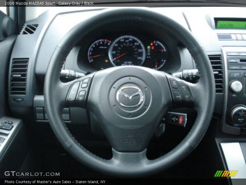 Galaxy Gray / Black 2008 Mazda MAZDA5 Sport