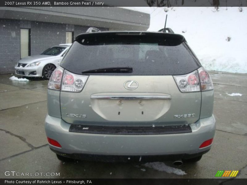 Bamboo Green Pearl / Ivory 2007 Lexus RX 350 AWD