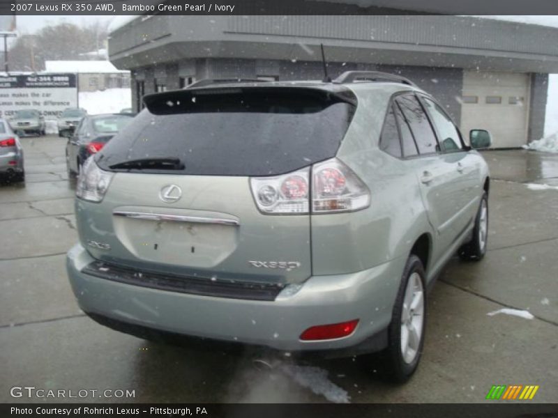 Bamboo Green Pearl / Ivory 2007 Lexus RX 350 AWD