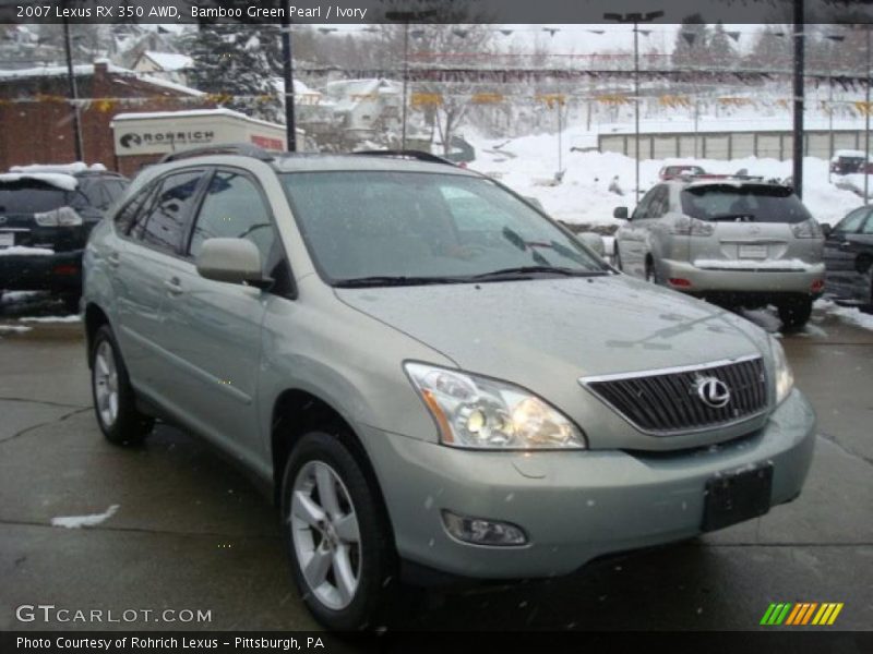 Bamboo Green Pearl / Ivory 2007 Lexus RX 350 AWD