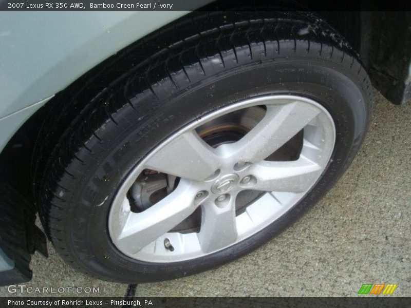 Bamboo Green Pearl / Ivory 2007 Lexus RX 350 AWD