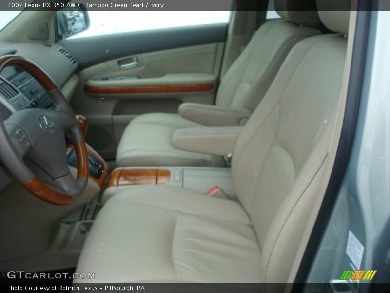 Bamboo Green Pearl / Ivory 2007 Lexus RX 350 AWD