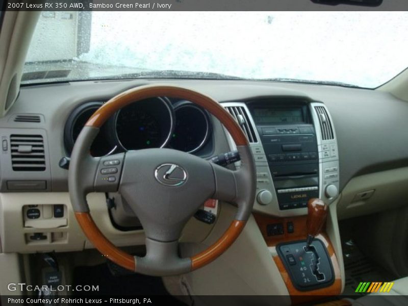 Bamboo Green Pearl / Ivory 2007 Lexus RX 350 AWD