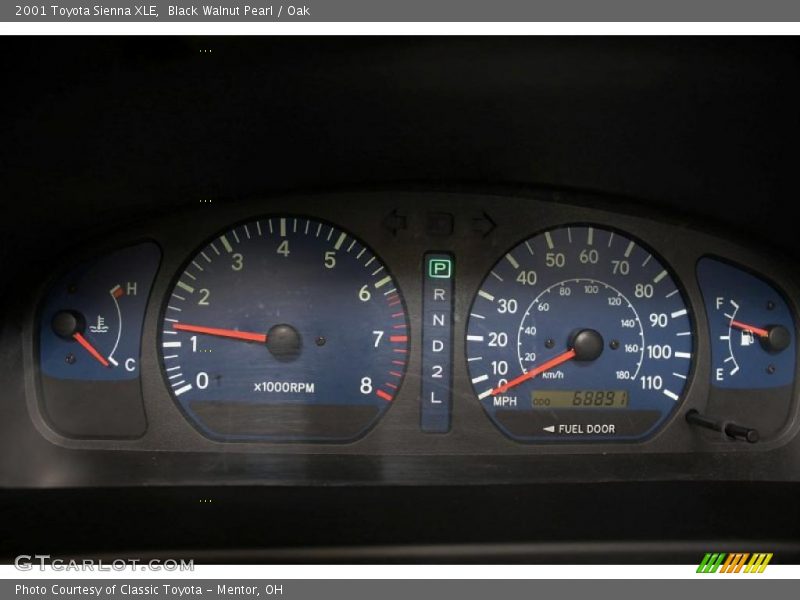 Black Walnut Pearl / Oak 2001 Toyota Sienna XLE