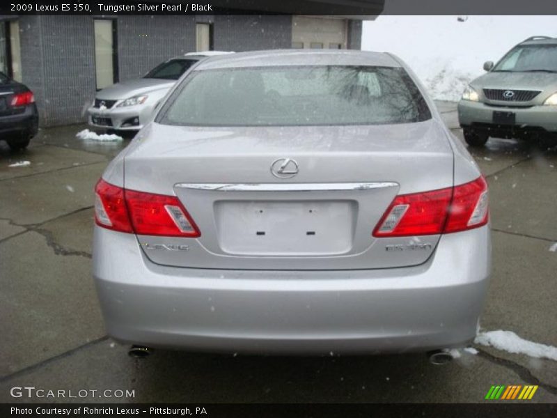 Tungsten Silver Pearl / Black 2009 Lexus ES 350