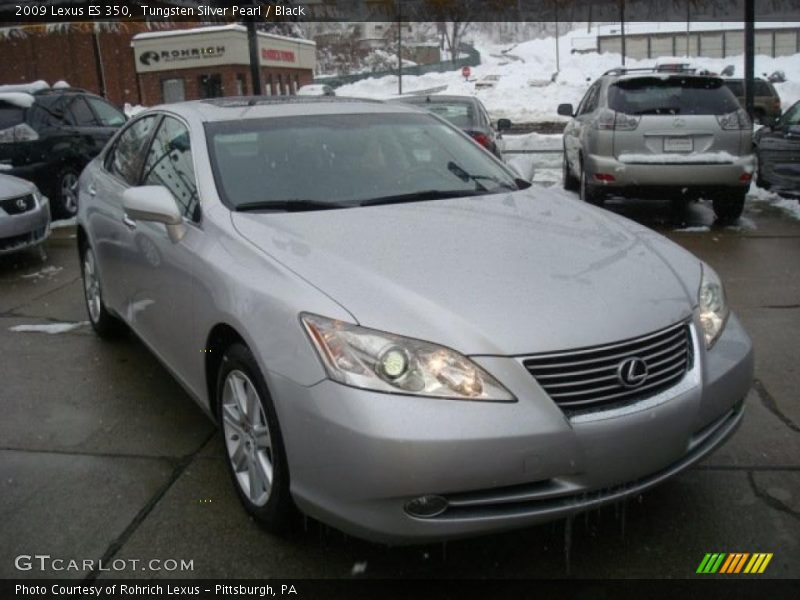 Tungsten Silver Pearl / Black 2009 Lexus ES 350