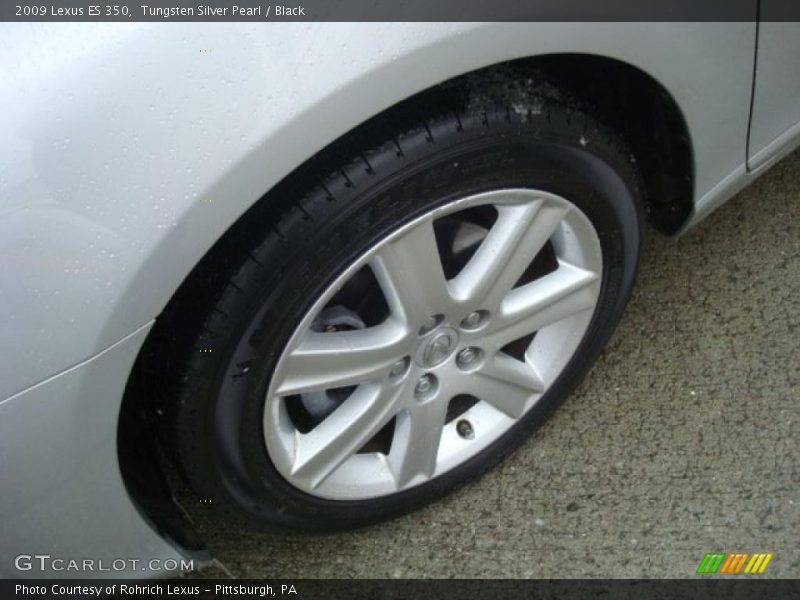 Tungsten Silver Pearl / Black 2009 Lexus ES 350