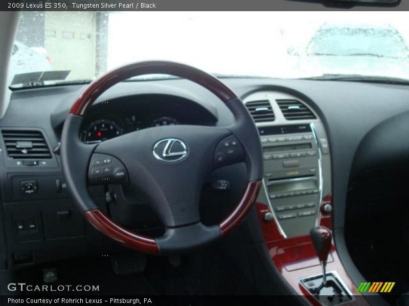 Tungsten Silver Pearl / Black 2009 Lexus ES 350