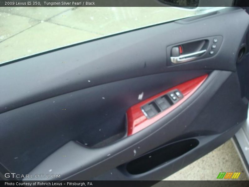 Tungsten Silver Pearl / Black 2009 Lexus ES 350