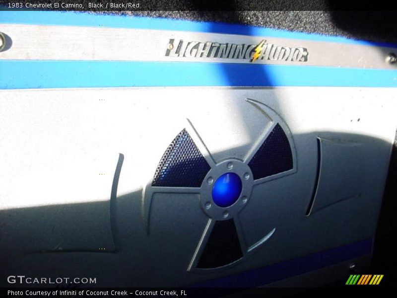 Black / Black/Red 1983 Chevrolet El Camino