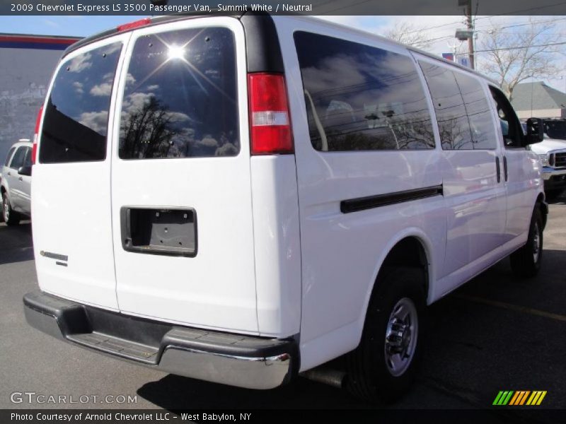 Summit White / Neutral 2009 Chevrolet Express LS 3500 Passenger Van