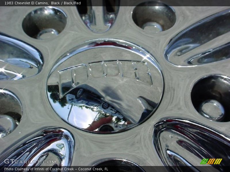 Black / Black/Red 1983 Chevrolet El Camino