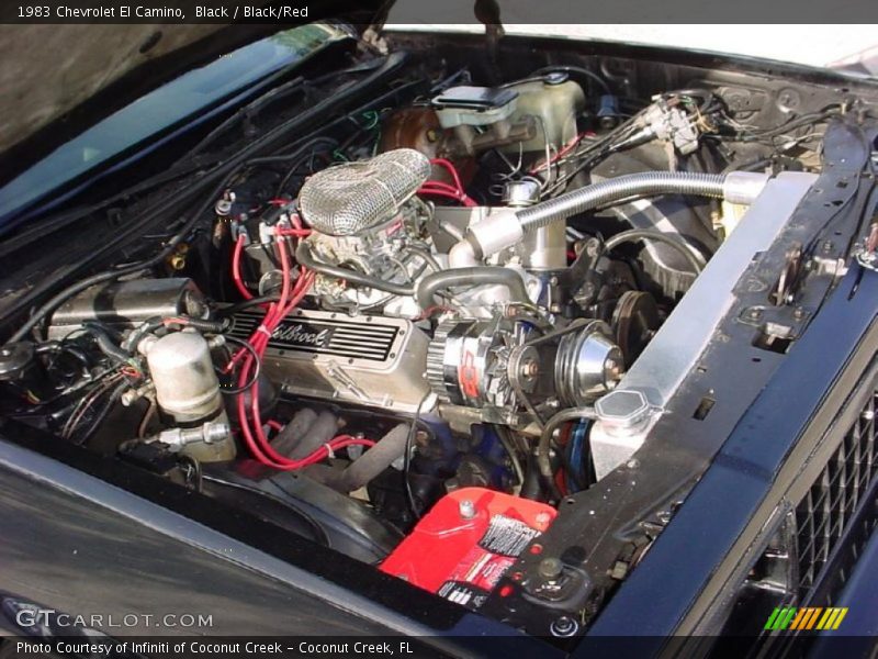 Black / Black/Red 1983 Chevrolet El Camino